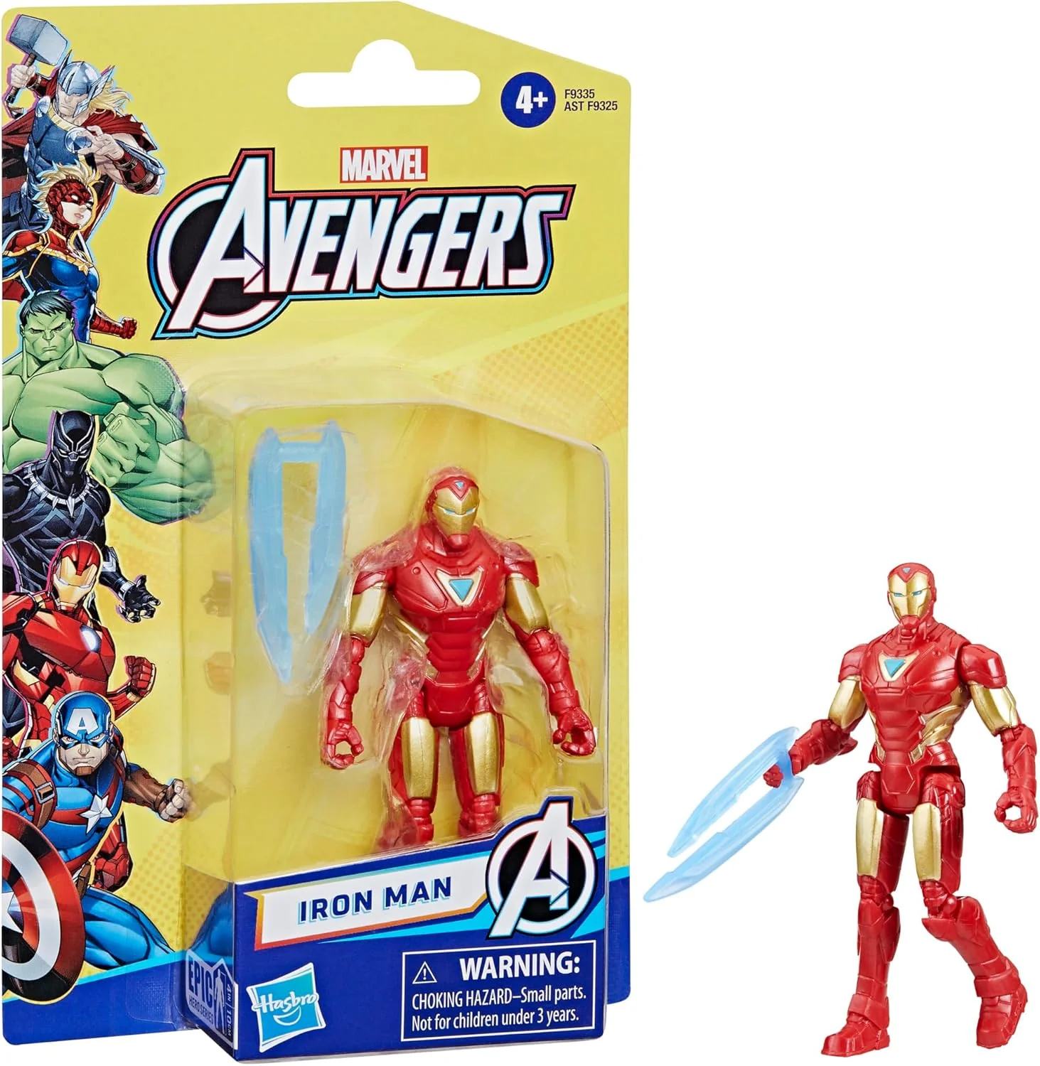 Marvel Epic Hero Series Captain America Action Figure, 4-Inch, Avengers Super Hero Toys, Birthday Gifts for Kids, Ages 4+ - Image 3