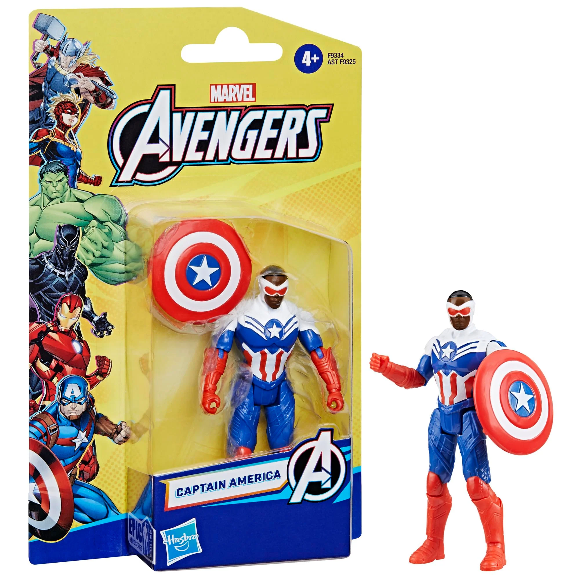 Marvel Epic Hero Series Captain America Action Figure, 4-Inch, Avengers Super Hero Toys, Birthday Gifts for Kids, Ages 4+ - Image 7