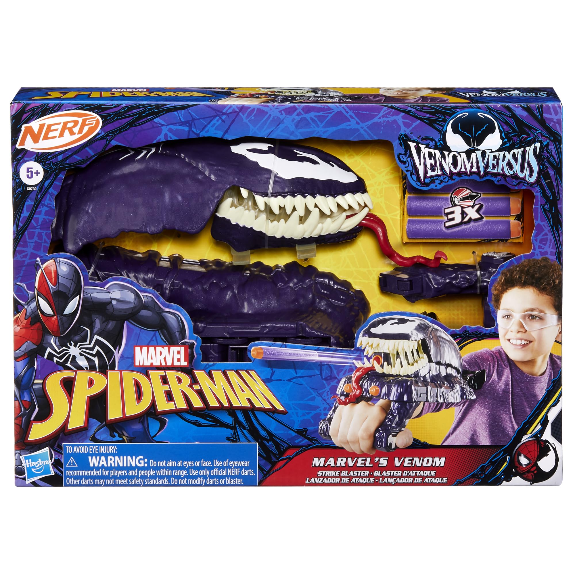 Marvel Spider-Man VenomVersus Marvel’s Venom Strike Blaster, NERF Spider-Man Toy, Super Hero Toys for Kids Ages 5+ - Image 11