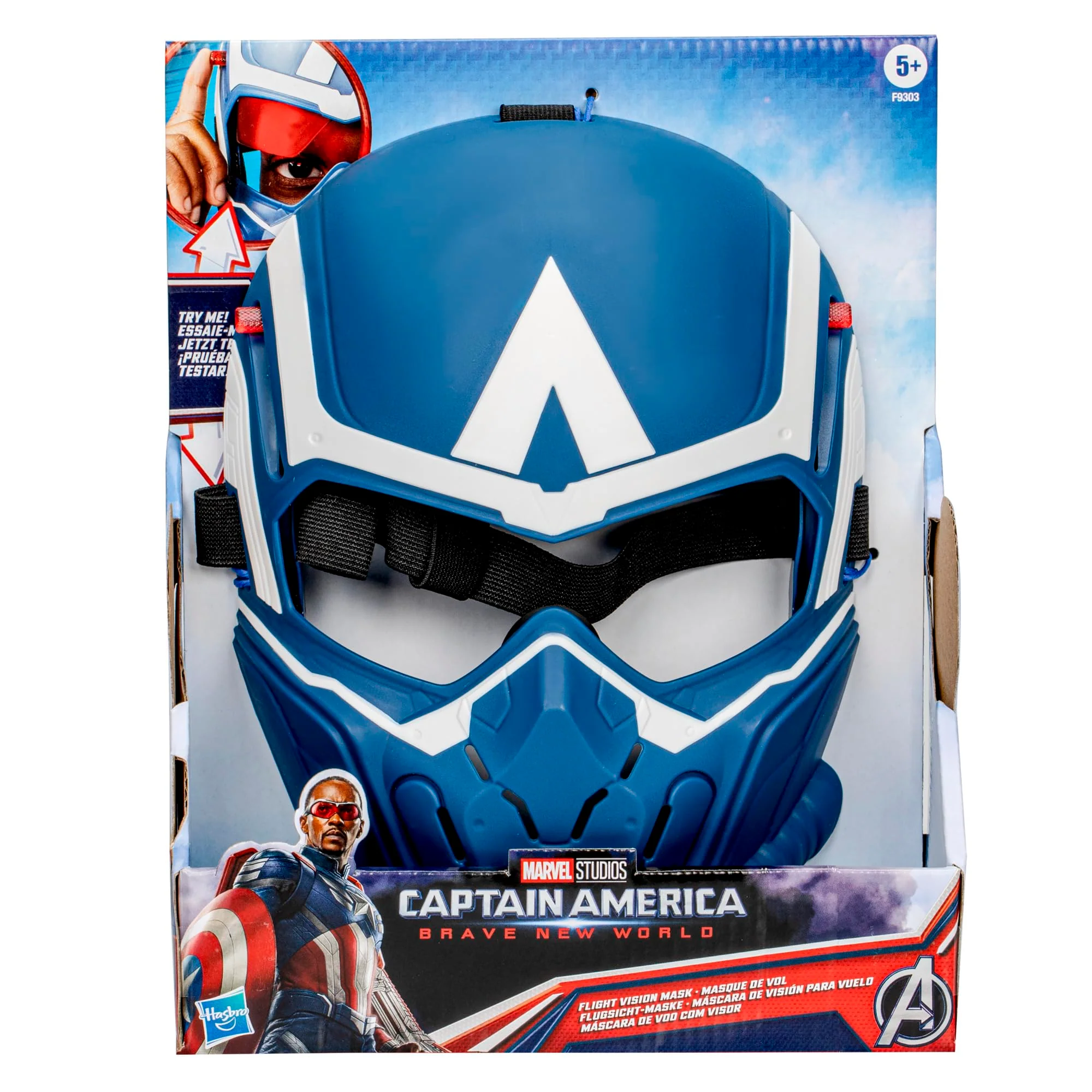 Marvel Studios Captain America Brave New World Flight Vision Mask, Roleplay Toy, Super Hero Toys for Kids 5 and Up - Image 5