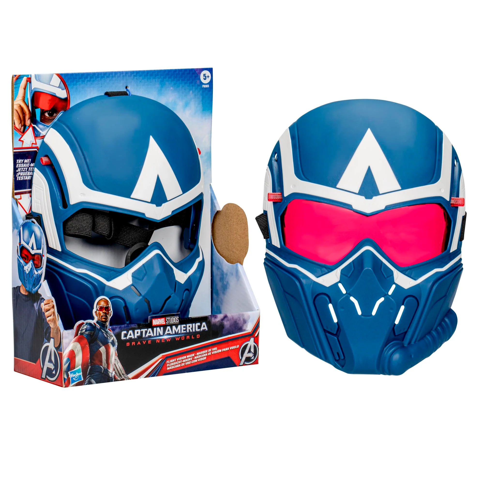Marvel Studios Captain America Brave New World Flight Vision Mask, Roleplay Toy, Super Hero Toys for Kids 5 and Up - Image 9