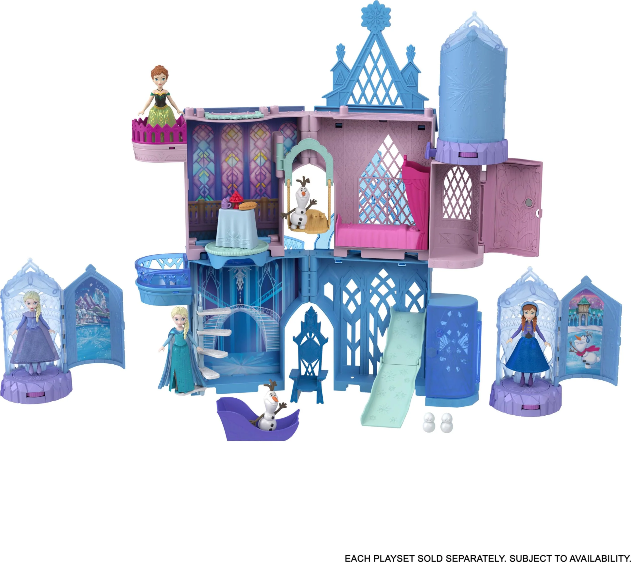 Mattel Disney Frozen Surprise Small Dolls & Mini Castle Playsets with Spinning Doll Reveal, Ice Castle Spin Surprise from Movies (Styles May Vary) - Image 3