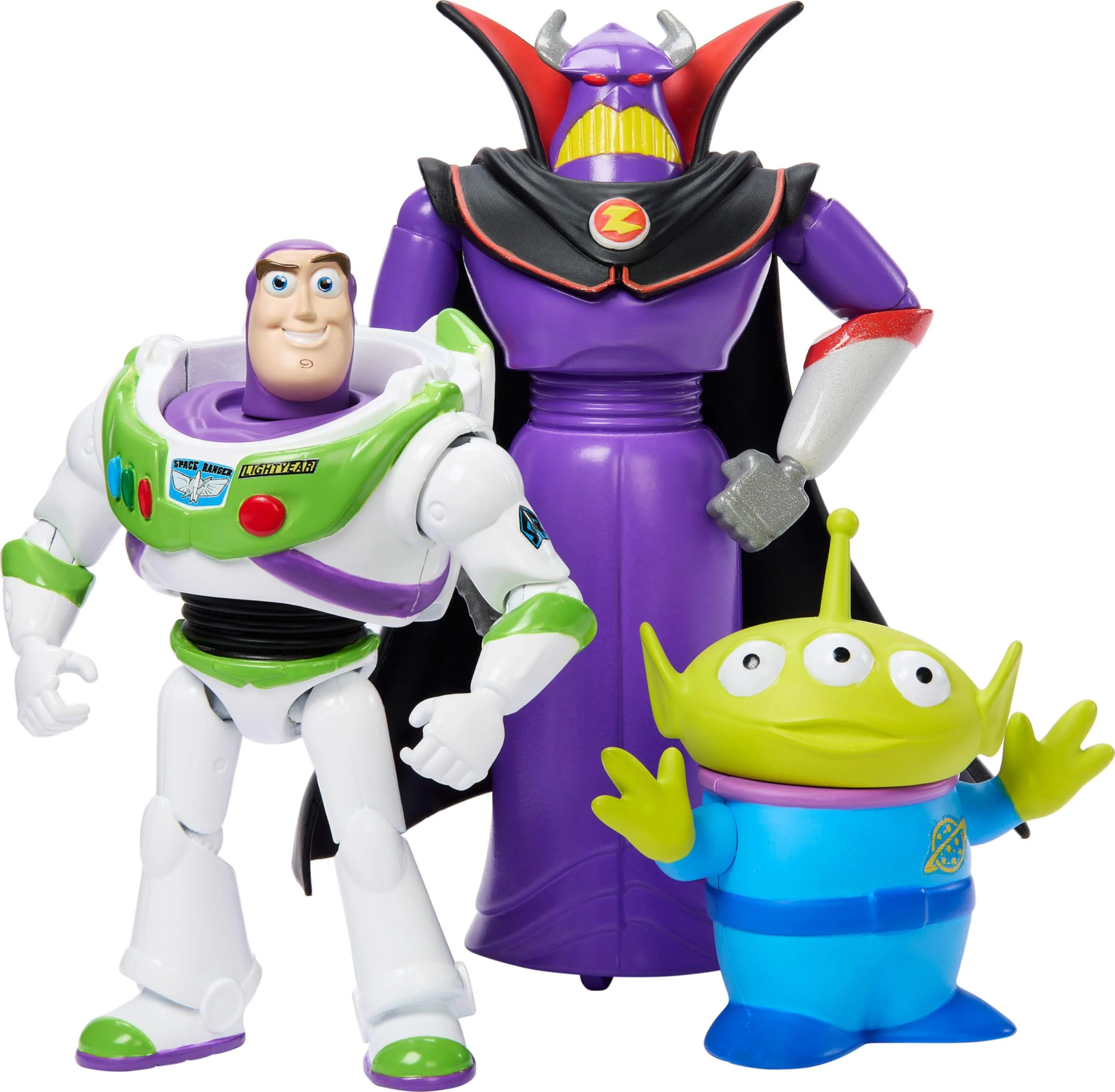Mattel Disney Pixar Storytellers Story Intergalactic 3-Pack of Action Figures, 4-Inch Scale Buzz Lightyear, Zurg & Alien Posable Toys - Image 5