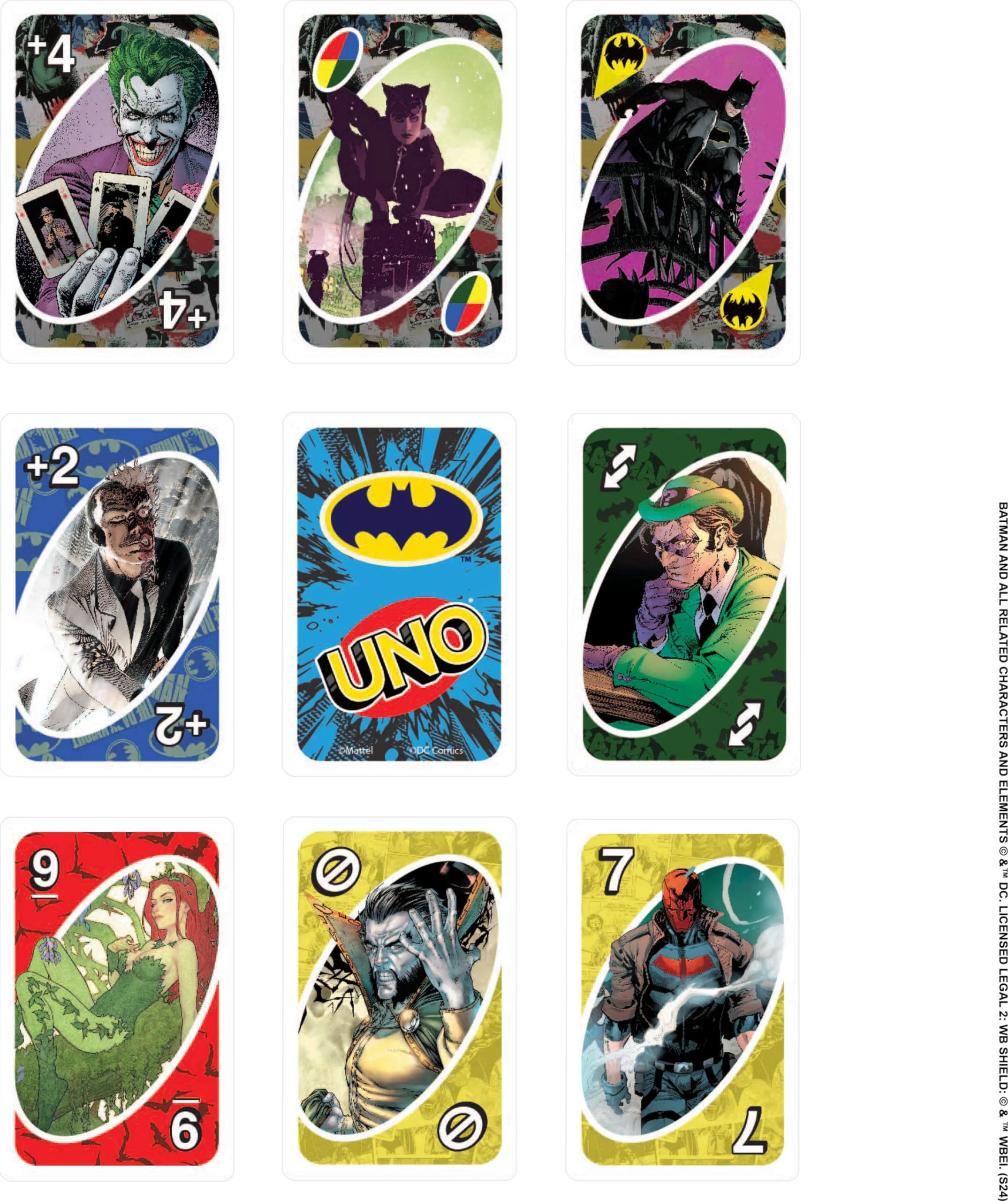 Mattel Games UNO Batman Card Game for Kids, Adults & Family with Collectible Deck & Special Rule Inspired by Batman Comics - Image 3
