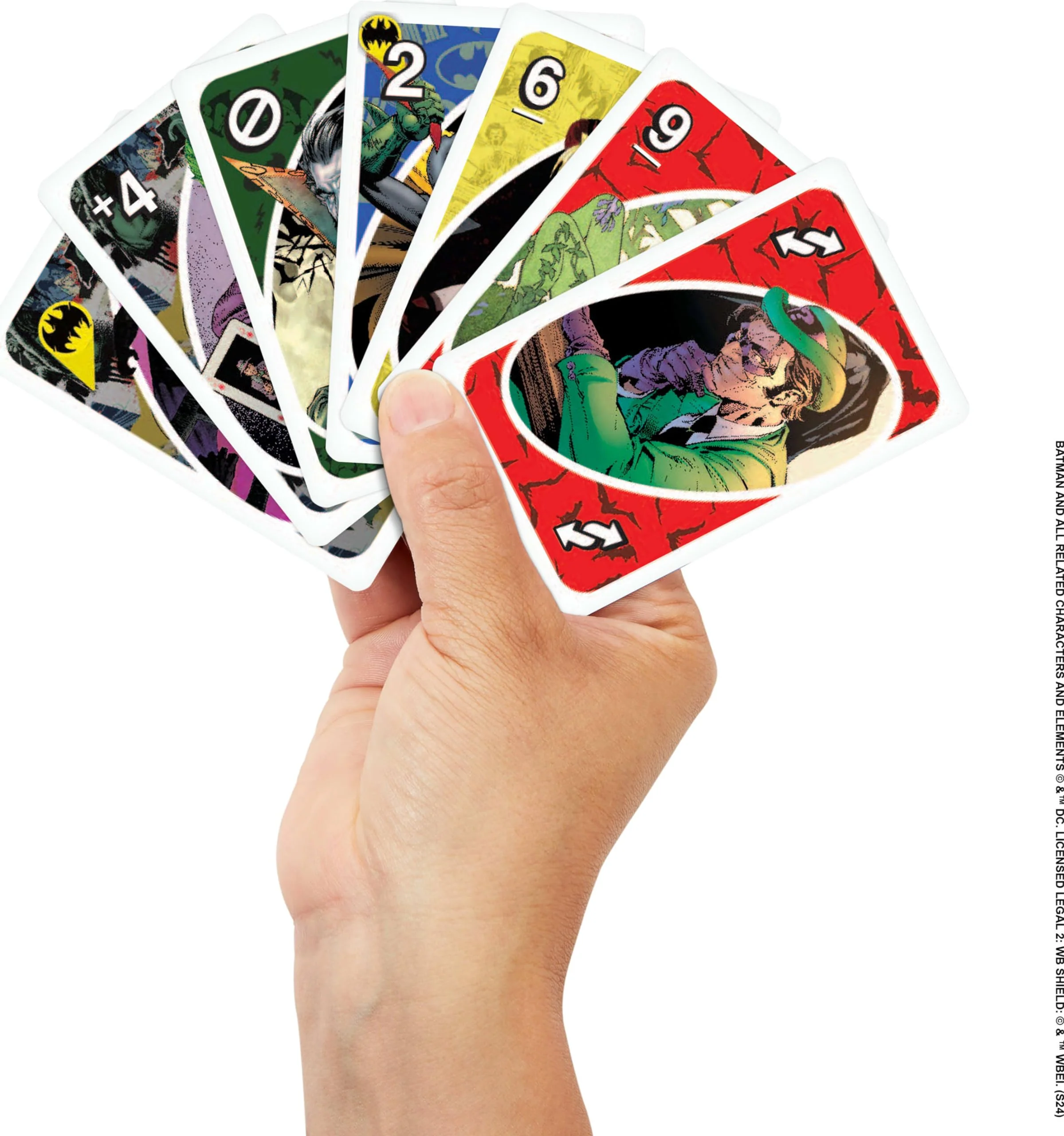 Mattel Games UNO Batman Card Game for Kids, Adults & Family with Collectible Deck & Special Rule Inspired by Batman Comics - Image 6