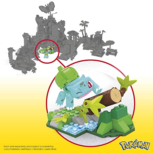 MEGA Pokémon Action Figure Building Toys Set For Kids, Bulbasaur'S Forest Fun With 82 Pieces, 1 Poseable Character, Age 9+ Years Gift Idea - Image 3