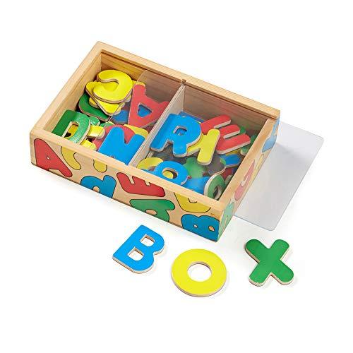 Melissa & Doug 52 Wooden Alphabet Magnets in a Box