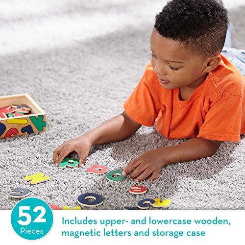 Melissa & Doug 52 Wooden Alphabet Magnets in a Box - Image 7