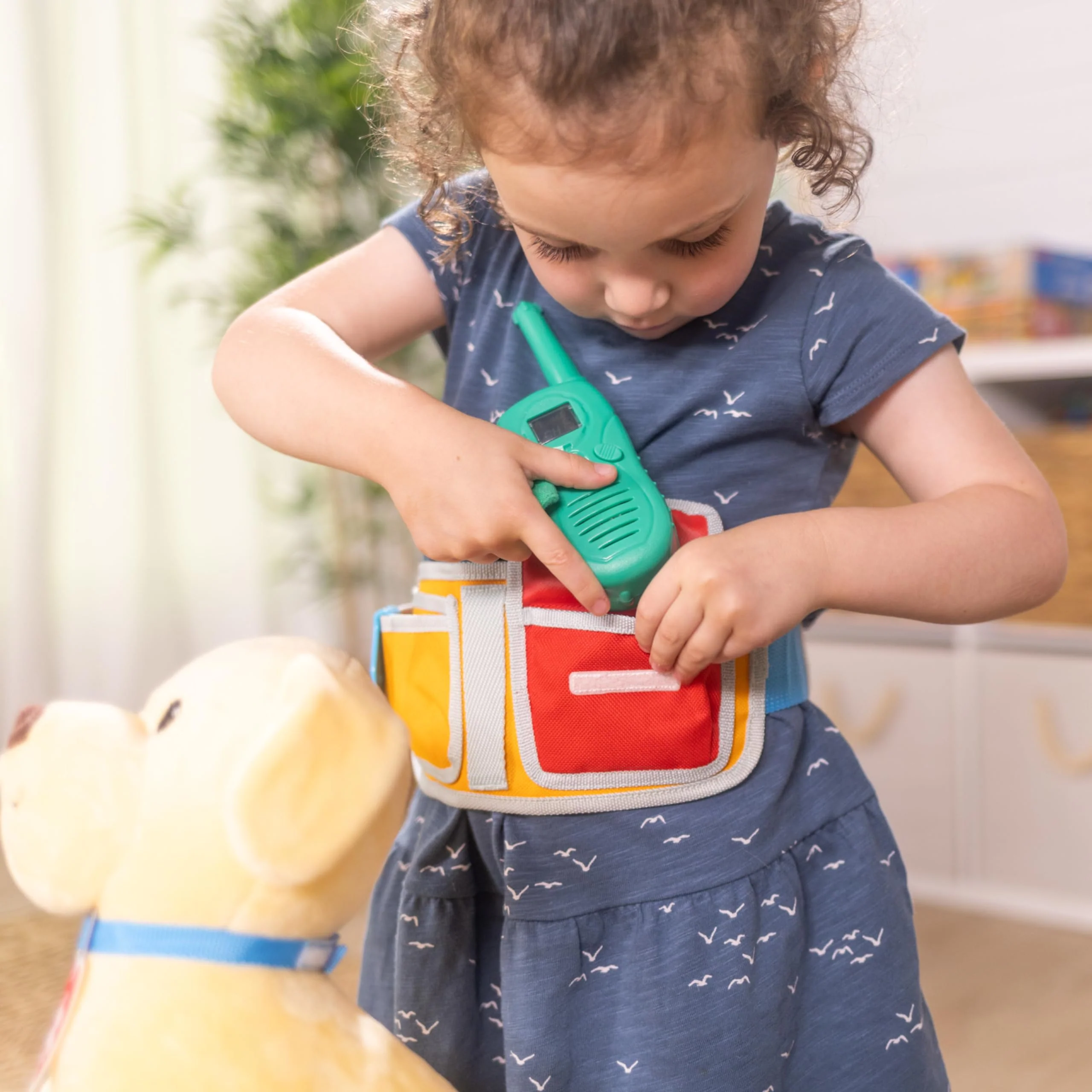 Melissa & Doug Let’s Explore™ Ranger Dog Plush with Search and Rescue Gear Search and Rescue Dog Stuffed Animal for Kids Ages 3+ - Image 7