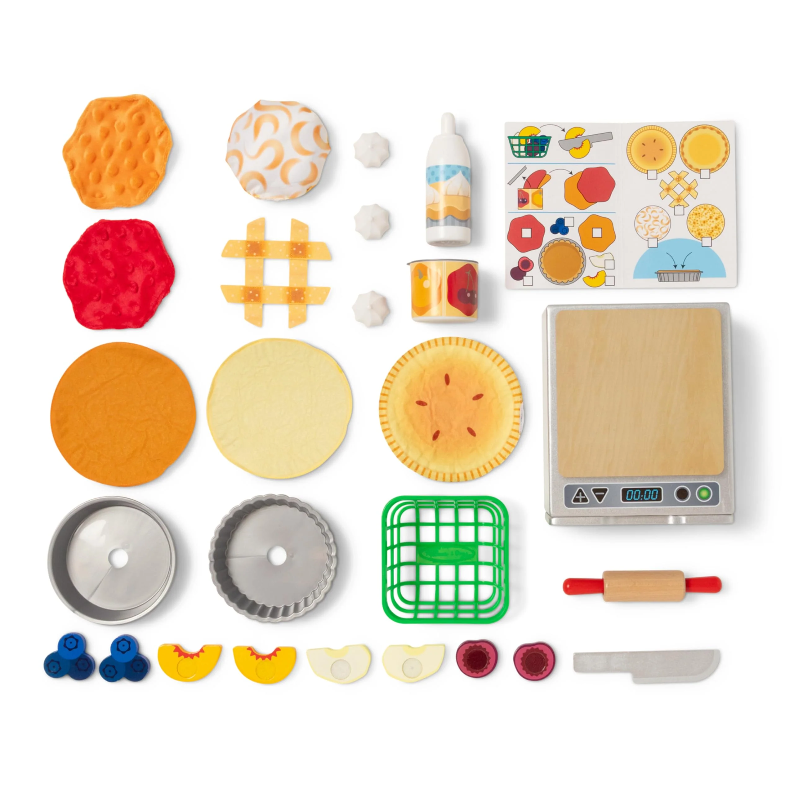 Melissa & Doug Make and Bake Pies Pretend Play Food Set and Wooden Oven with Squishy Dough for Ages 3+ - FSC Certified - Image 8