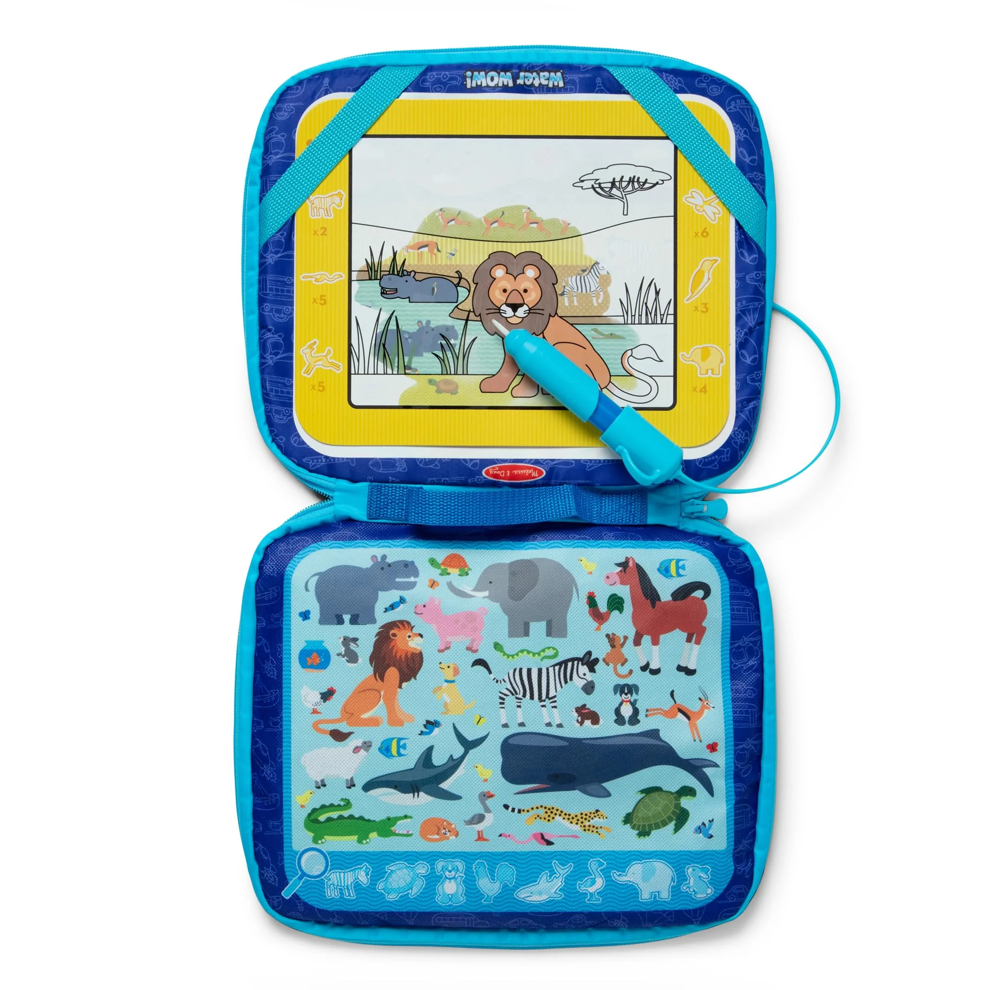 Melissa & Doug Water Wow! Take-Along Reusable Color-Reveal Drawing Set Mess-Free Multi-Activity Pad with Water PenTravel Toy for Toddlers & Kids Ages 3+ - Image 7