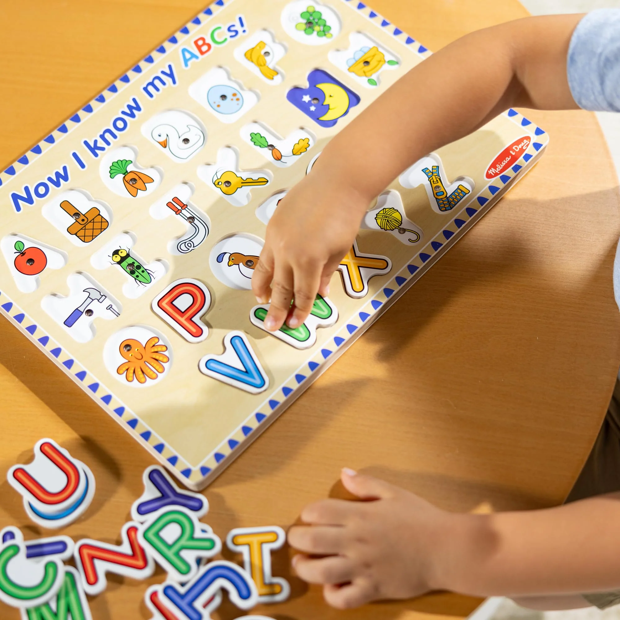 Melissa & Doug Wooden Alphabet Sound Puzzle - Wooden Puzzle with Sound Effects (26 pcs) - FSC Certified - Image 11