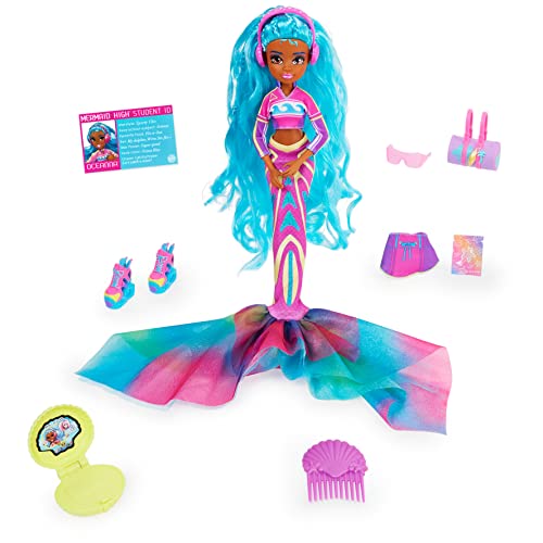 MERMAID HIGH, Oceanna Deluxe Mermaid Doll & Accessories with Removable Tail, Doll Clothes and Fashion Accessories - Image 2