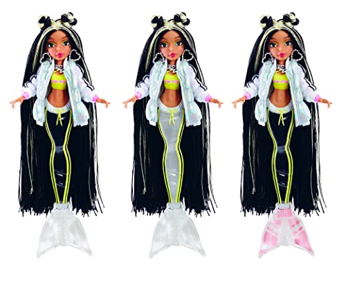 MERMAZE MERMAIDZ Color Change Jordie Mermaid Fashion Doll with Designer Outfit & Accessories, Stylish Hair & Sculpted Tail, Poseable - Image 13
