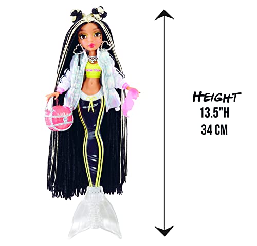 MERMAZE MERMAIDZ Color Change Jordie Mermaid Fashion Doll with Designer Outfit & Accessories, Stylish Hair & Sculpted Tail, Poseable - Image 14