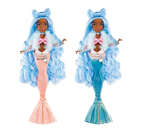 MERMAZE MERMAIDZ Color Change Shellnelle Mermaid Fashion Doll with Designer Outfit & Accessories - Image 12