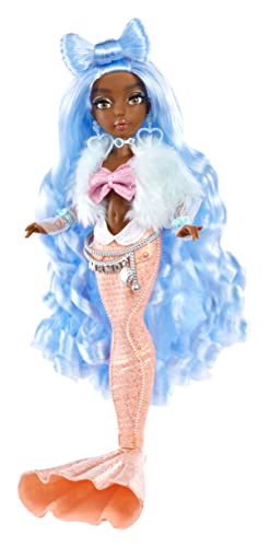 MERMAZE MERMAIDZ Color Change Shellnelle Mermaid Fashion Doll with Designer Outfit & Accessories - Image 2