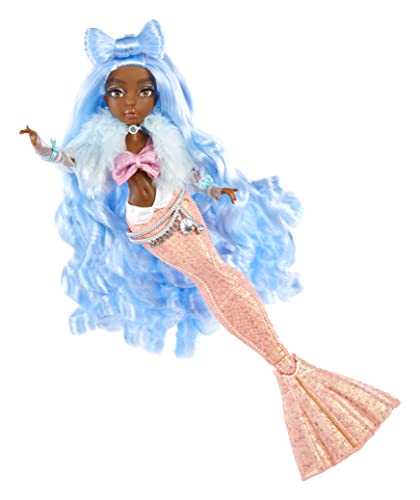 MERMAZE MERMAIDZ Color Change Shellnelle Mermaid Fashion Doll with Designer Outfit & Accessories - Image 5