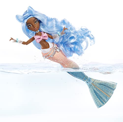 MERMAZE MERMAIDZ Color Change Shellnelle Mermaid Fashion Doll with Designer Outfit & Accessories - Image 8