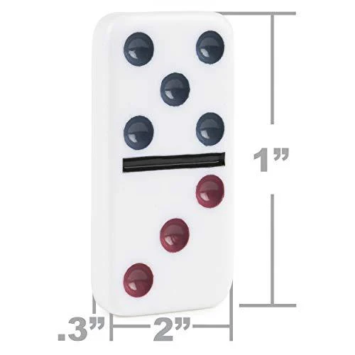 Mexican Train Dominoes Game in Aluminum Carry Case - Image 3