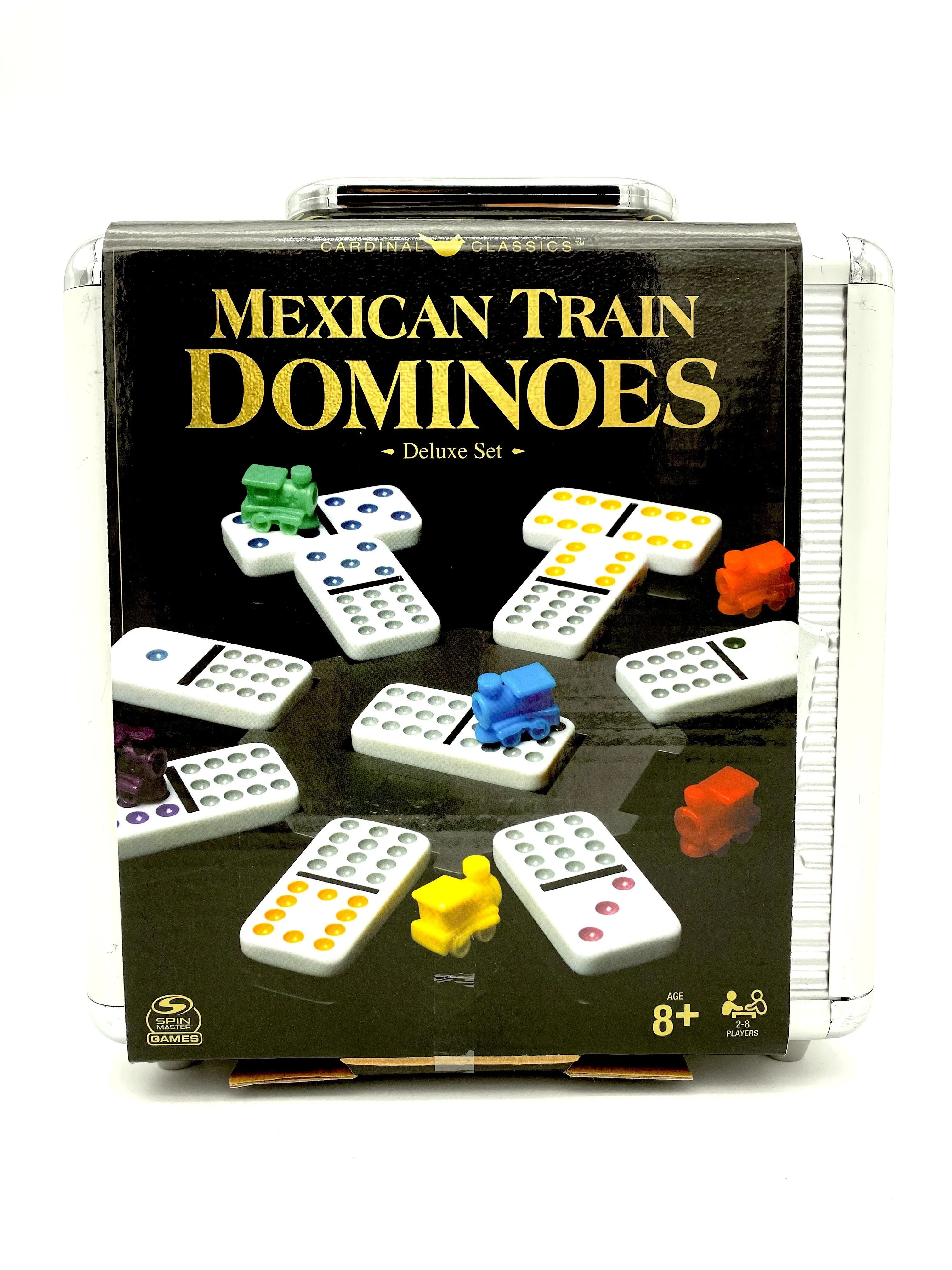 Mexican Train Dominoes Game in Aluminum Carry Case - Image 5