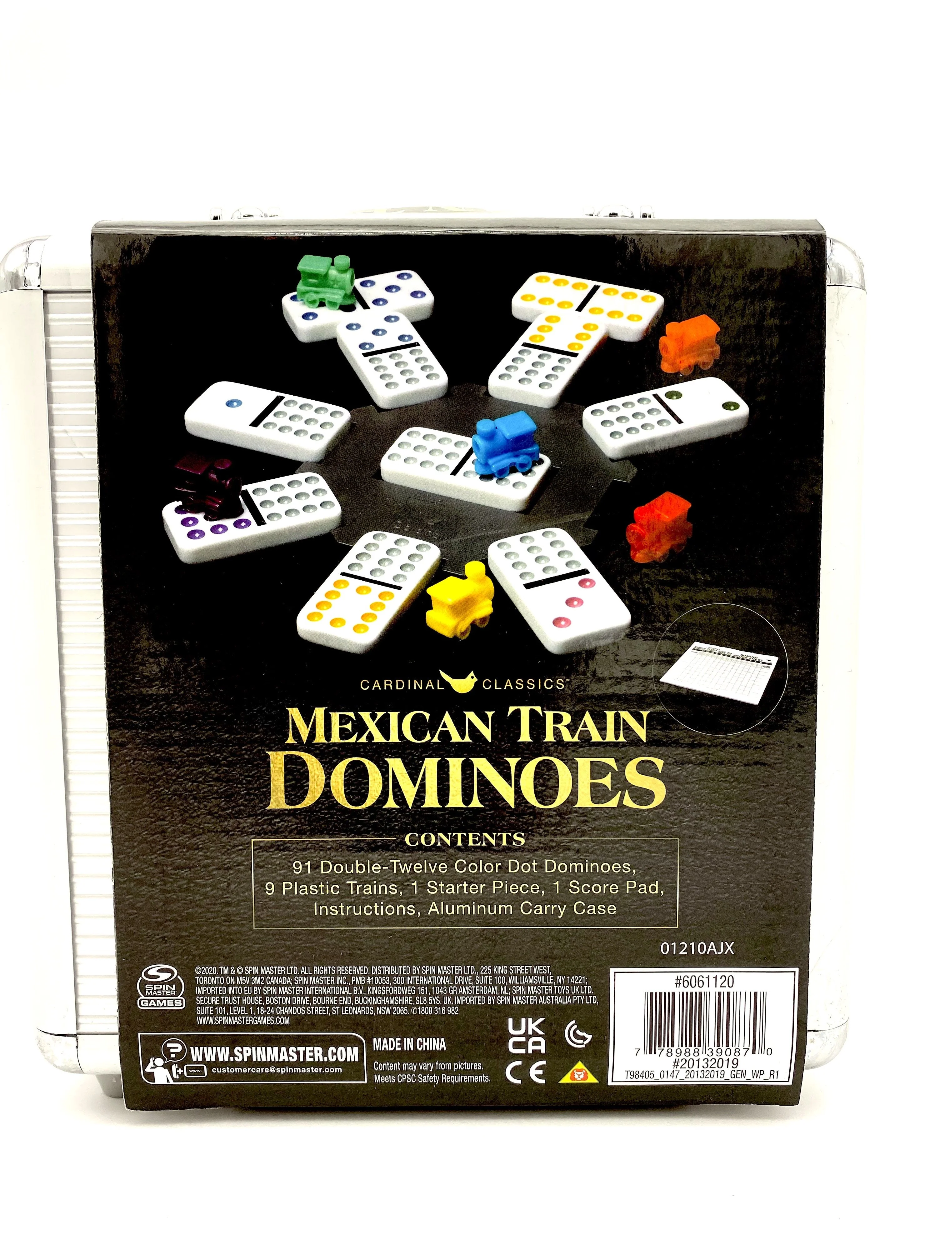 Mexican Train Dominoes Game in Aluminum Carry Case - Image 6