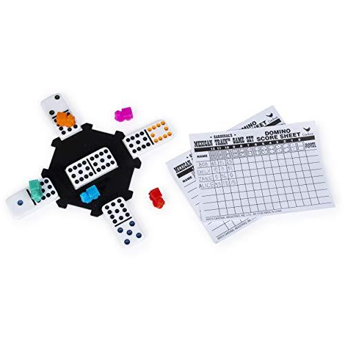Mexican Train Dominoes Game in Aluminum Carry Case, for Families and Kids Ages 8 and up - Image 3