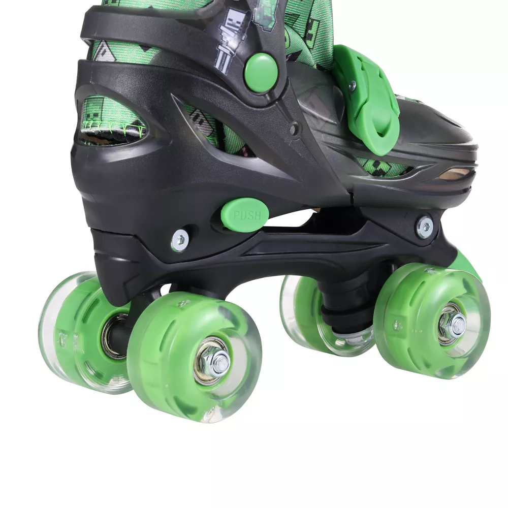 Minecraft 2-in-1 Roller Skates with Light-Up Wheels and Adjustable Fit - Image 4
