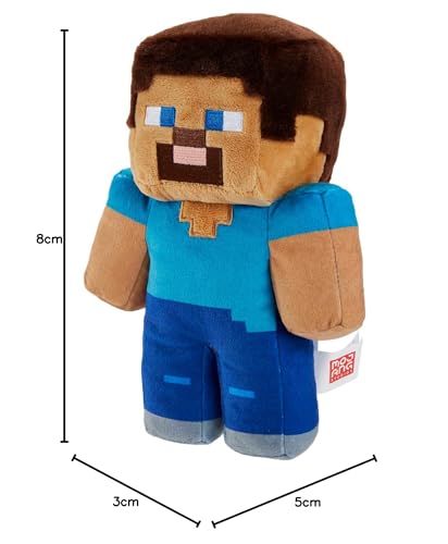Minecraft Basic Plush Character Soft Dolls, Video Game-Inspired Collectible Toy Gifts for Kids & Fans Ages 3 Years Old & Up