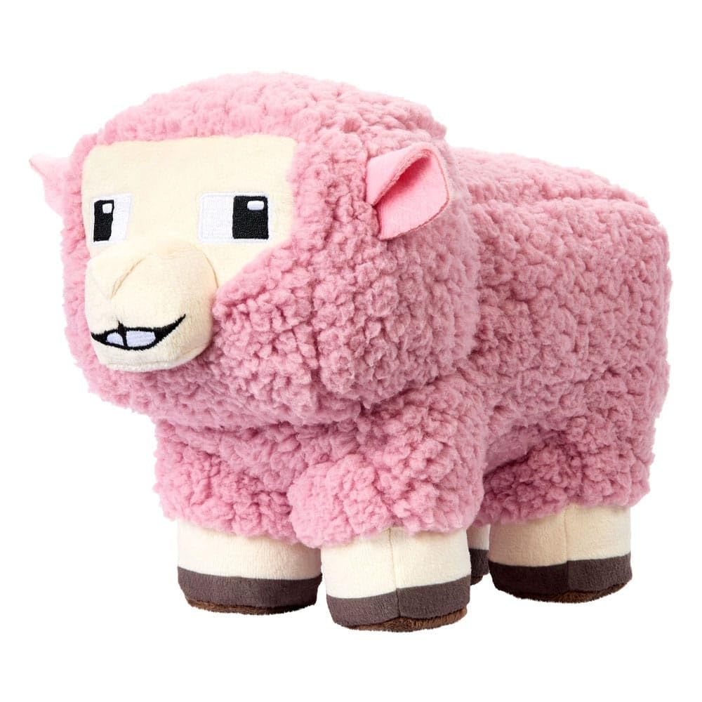 Minecraft Basic Plush Pink Sheep, 8-inch Collectible Soft Doll Inspired by The Movie Inspired by The Video Game - Image 4