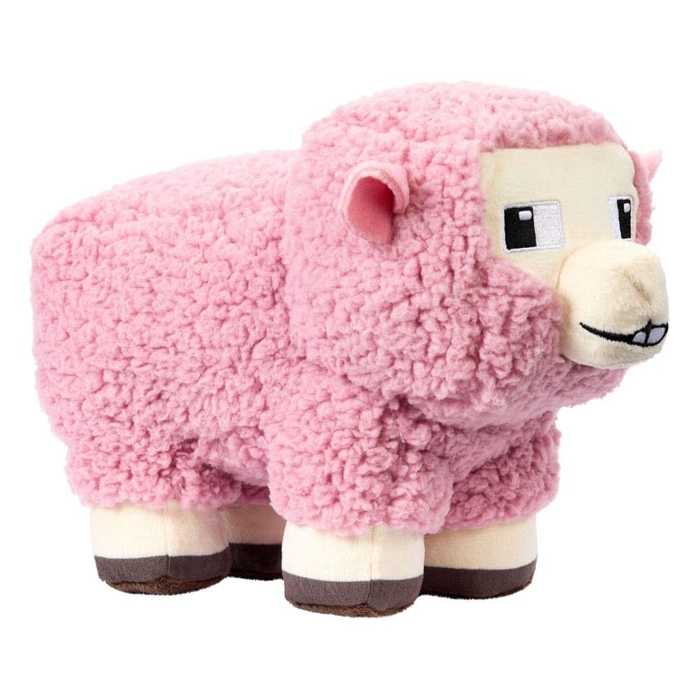 Minecraft Basic Plush Pink Sheep, 8-inch Collectible Soft Doll Inspired by The Movie Inspired by The Video Game - Image 5