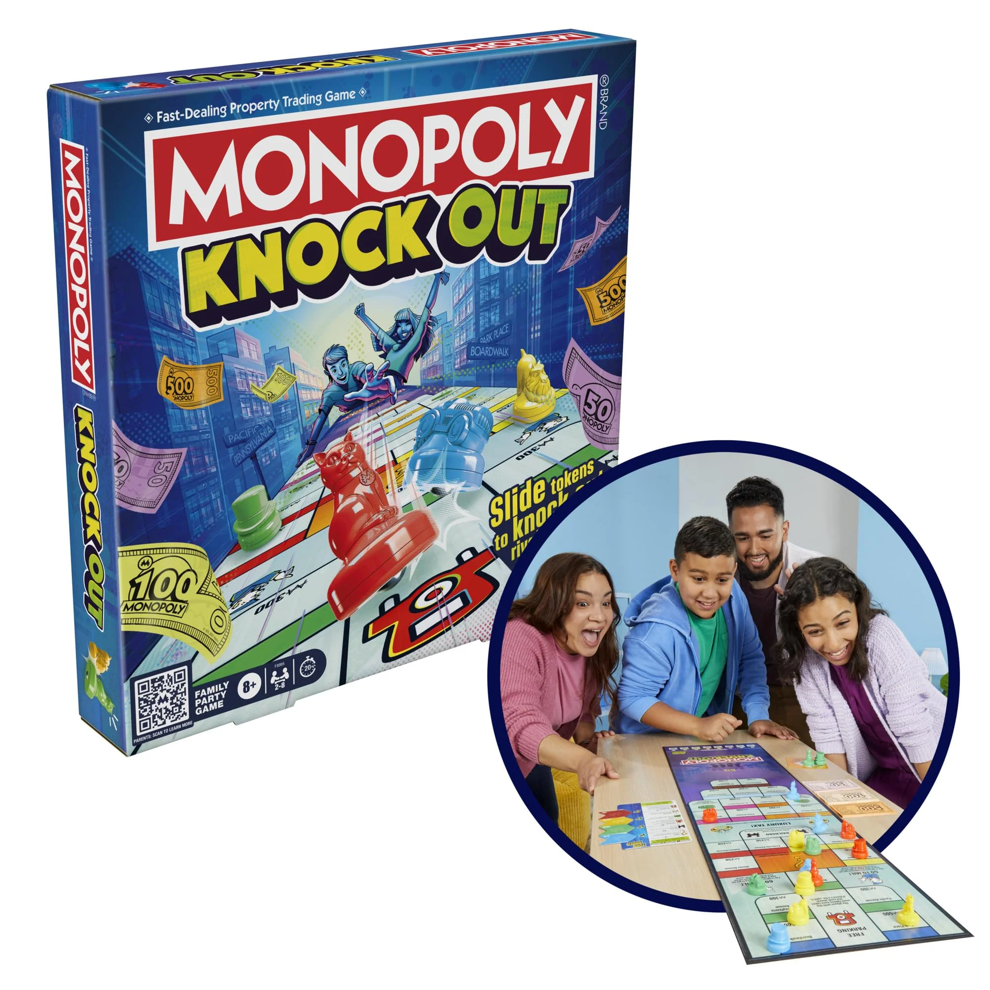 Monopoly Knockout Family Party Game for Kids, Teens, and Adults | Ages 8 and Up | 2-8 Players | 20 Mins. Average | Quick-Playing Board Games - Image 10