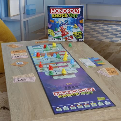Monopoly Knockout Family Party Game for Kids, Teens, and Adults | Ages 8 and Up | 2-8 Players | 20 Mins. Average | Quick-Playing Board Games - Image 6