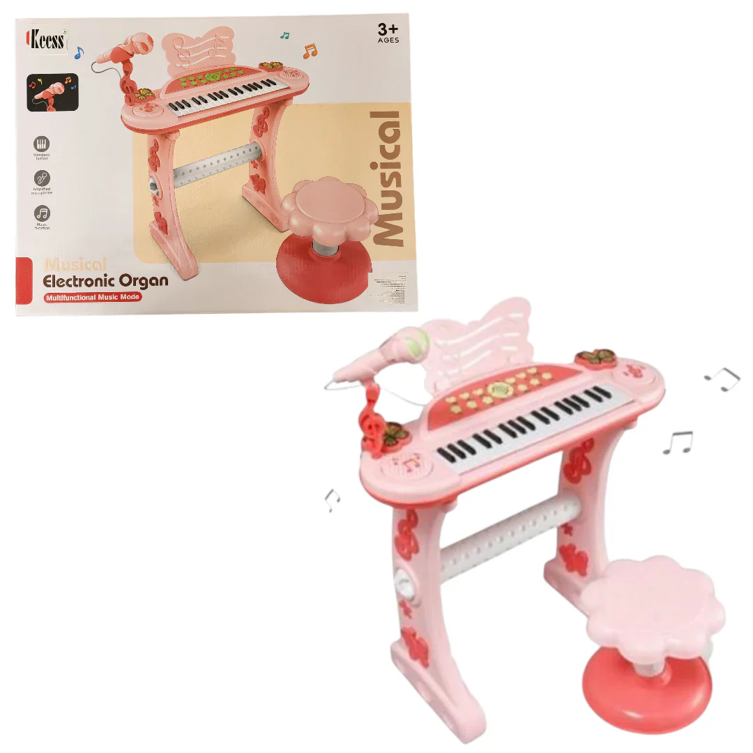 Multifunctional Play And Sing Electronic Organ With Chair