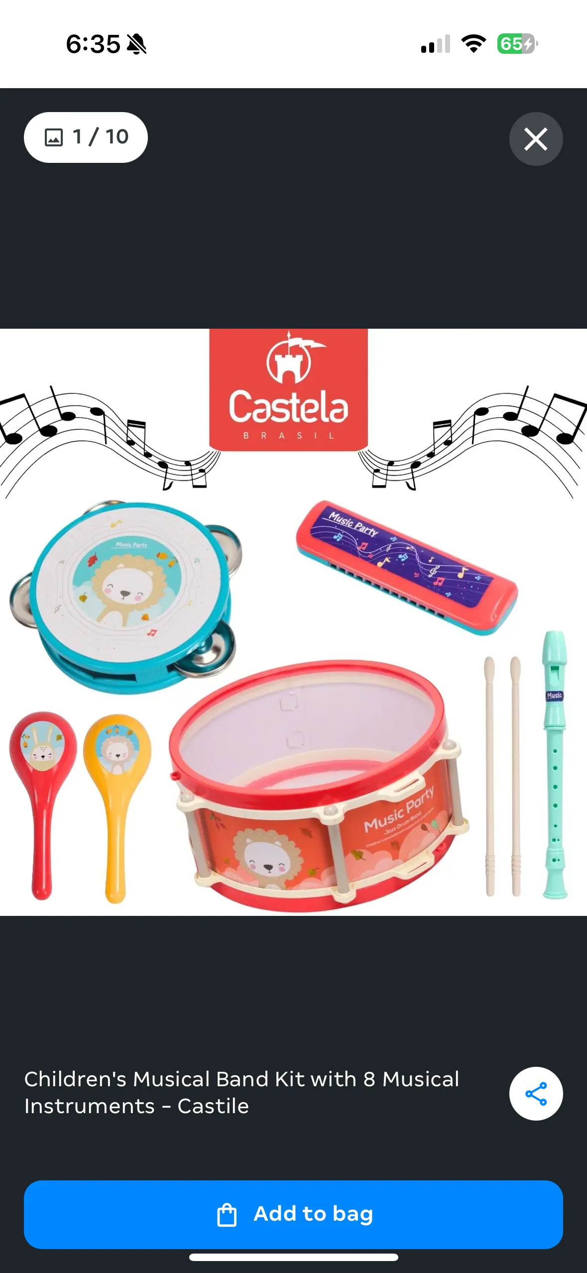 Musical Instrument Set For children