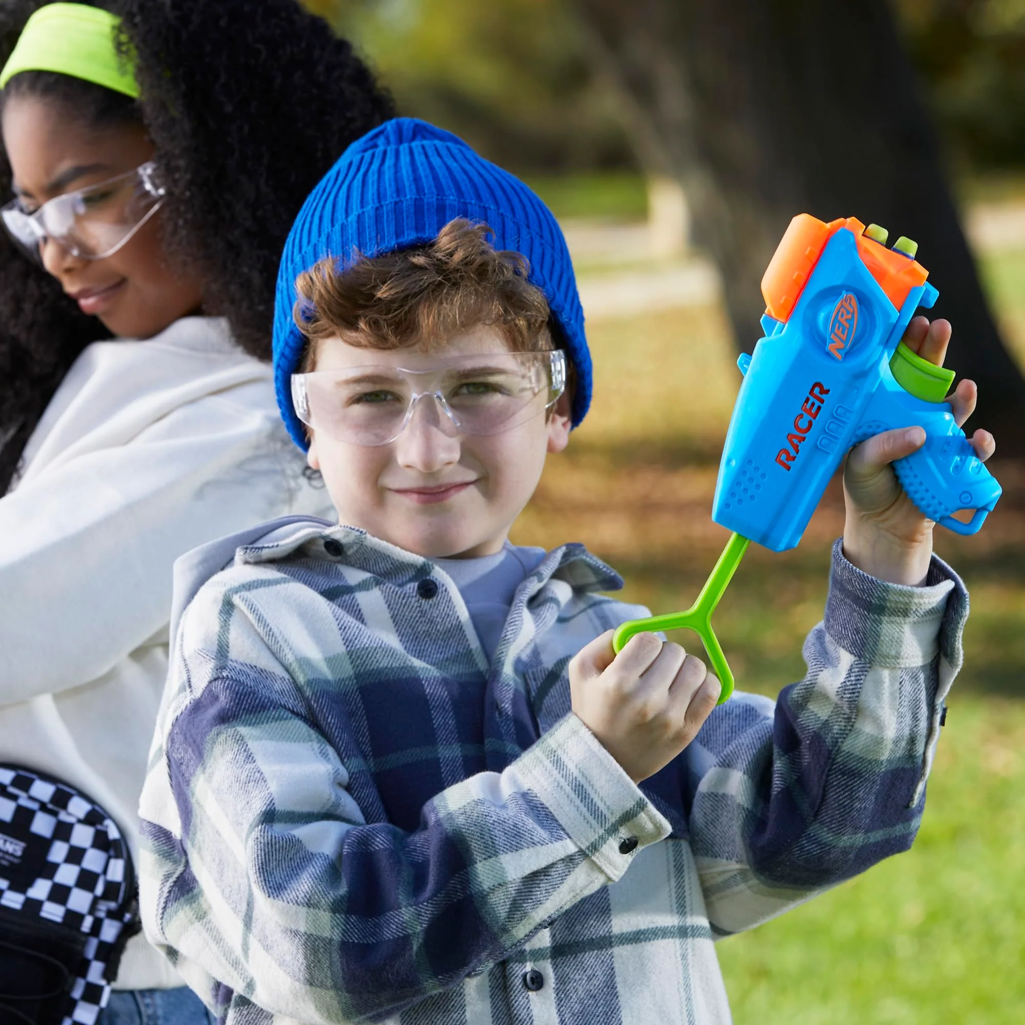 NERF Elite Junior Racer Easy Play Dart Blaster, 4 Nerf Elite Darts, Nerf Blaster Outdoor Toys for 6 Year Old Boys & Girls & Up - Image 11