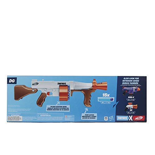 Nerf Fortnite DG Blaster 15-Dart Rotating Drum, Pump Action, 15 Official Darts - Image 2