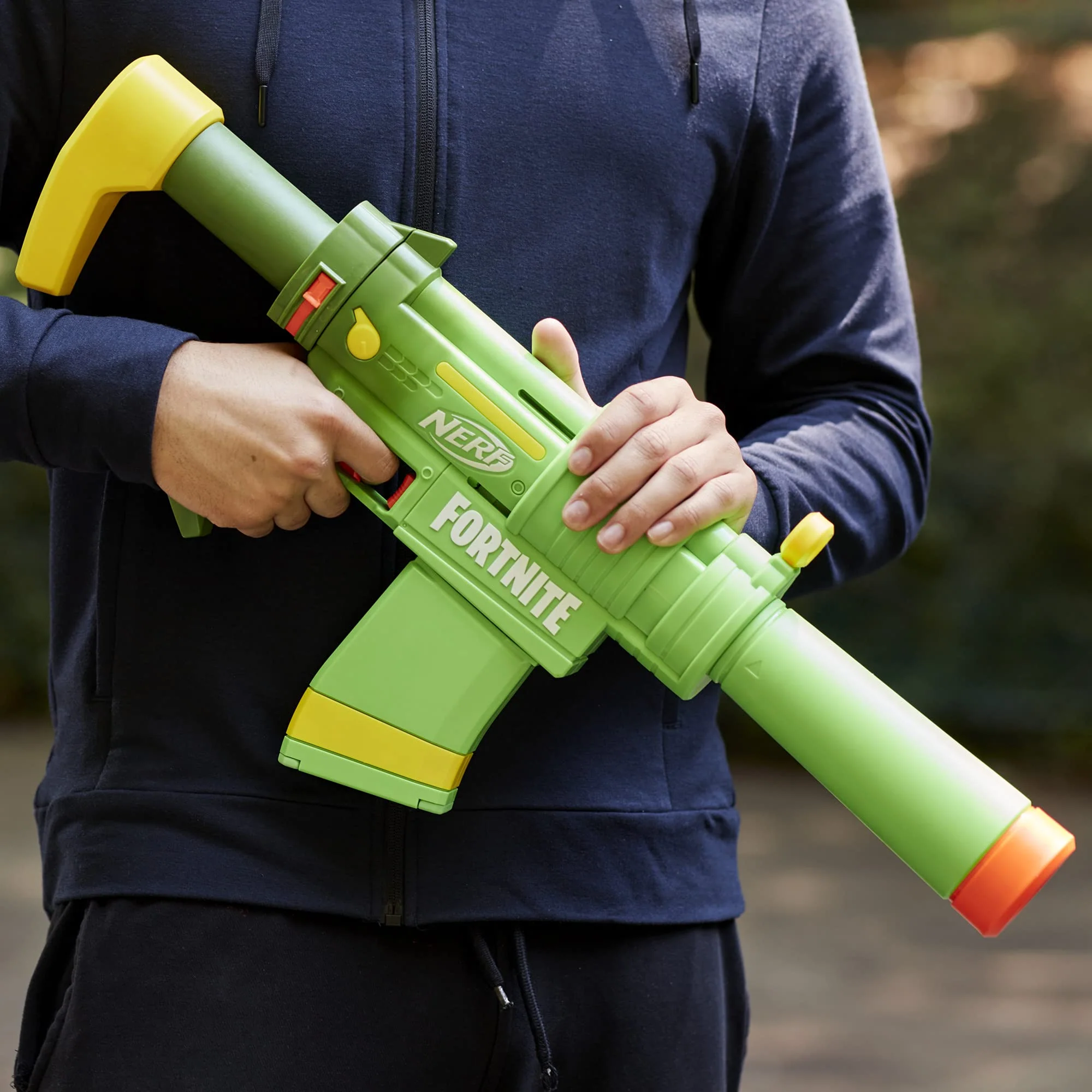 Nerf Fortnite SMG-Zesty Blaster, 10 Nerf Elite Darts, 10-Dart Clip, Removable Stock & Barrel, Fortnite Gifts for Boys & Girls - Image 5