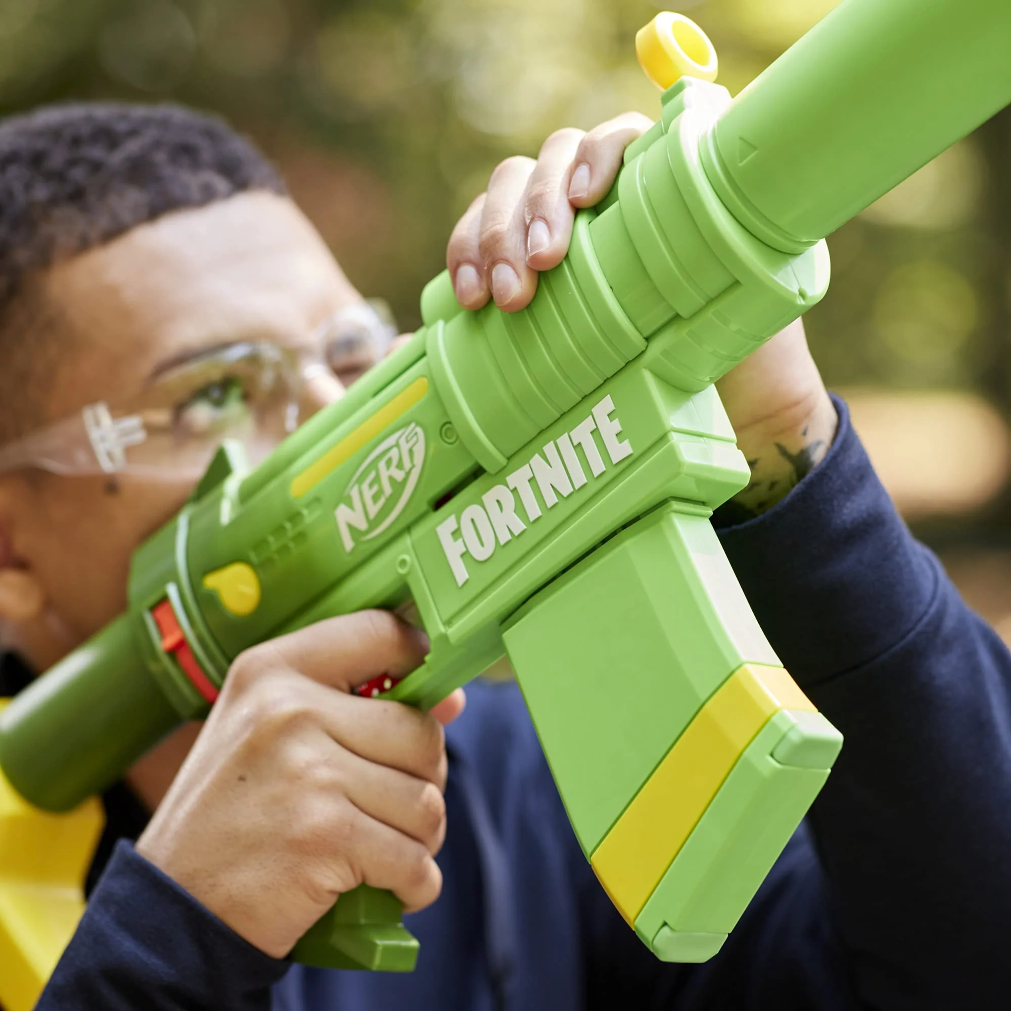 Nerf Fortnite SMG-Zesty Blaster, 10 Nerf Elite Darts, 10-Dart Clip, Removable Stock & Barrel, Fortnite Gifts for Boys & Girls - Image 6