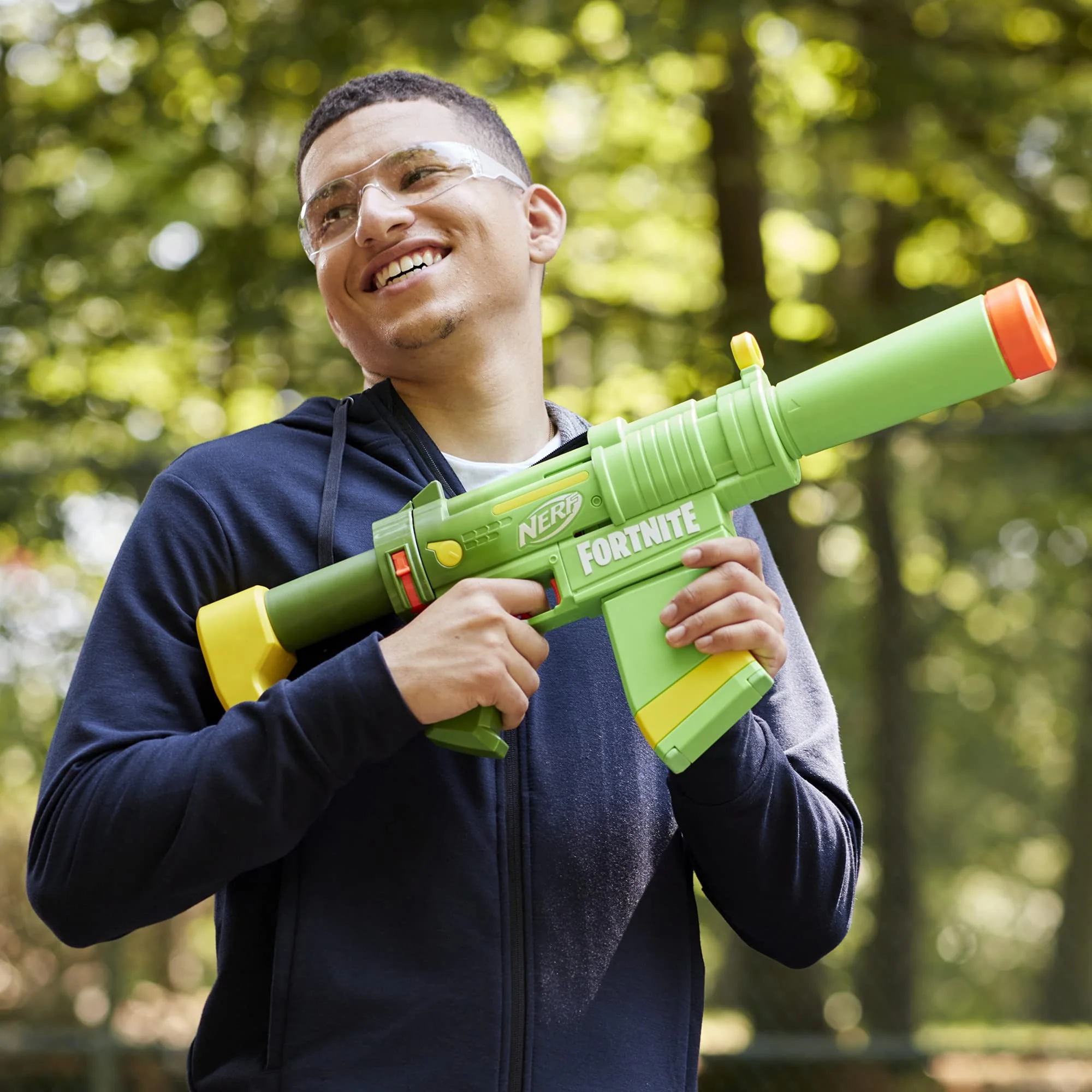 Nerf Fortnite SMG-Zesty Blaster, 10 Nerf Elite Darts, 10-Dart Clip, Removable Stock & Barrel, Fortnite Gifts for Boys & Girls - Image 7