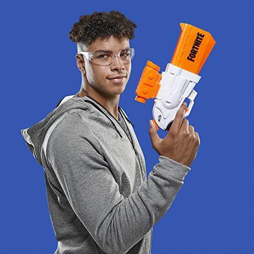 NERF Fortnite SR Blaster -- 4-Dart Hammer Action -- Includes Removable Scope and 8 Official Elite Darts -- for Youth, Teens, Adults - Image 4