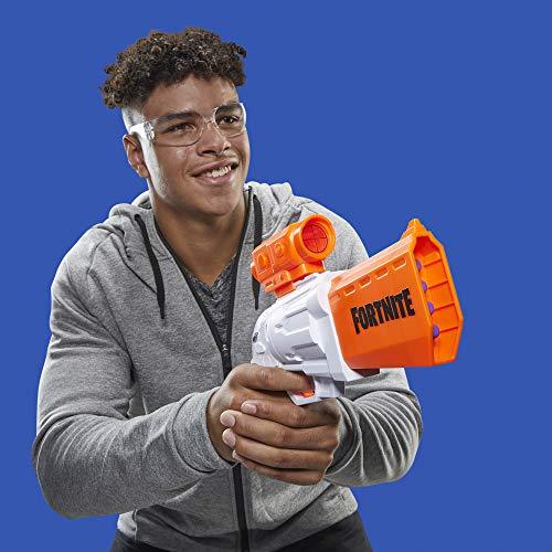 NERF Fortnite SR Blaster -- 4-Dart Hammer Action -- Includes Removable Scope and 8 Official Elite Darts -- for Youth, Teens, Adults - Image 5
