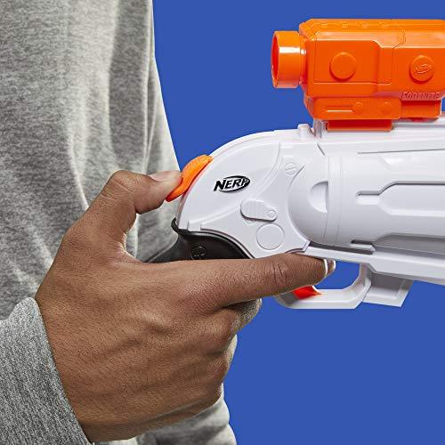 NERF Fortnite SR Blaster -- 4-Dart Hammer Action -- Includes Removable Scope and 8 Official Elite Darts -- for Youth, Teens, Adults - Image 6