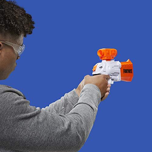 NERF Fortnite SR Blaster -- 4-Dart Hammer Action -- Includes Removable Scope and 8 Official Elite Darts -- for Youth, Teens, Adults - Image 7