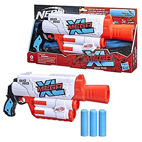 NERF Mega XL Big Rig Blaster, Largest Mega Darts Ever, 3 Mega XL Whistler Darts - Image 7