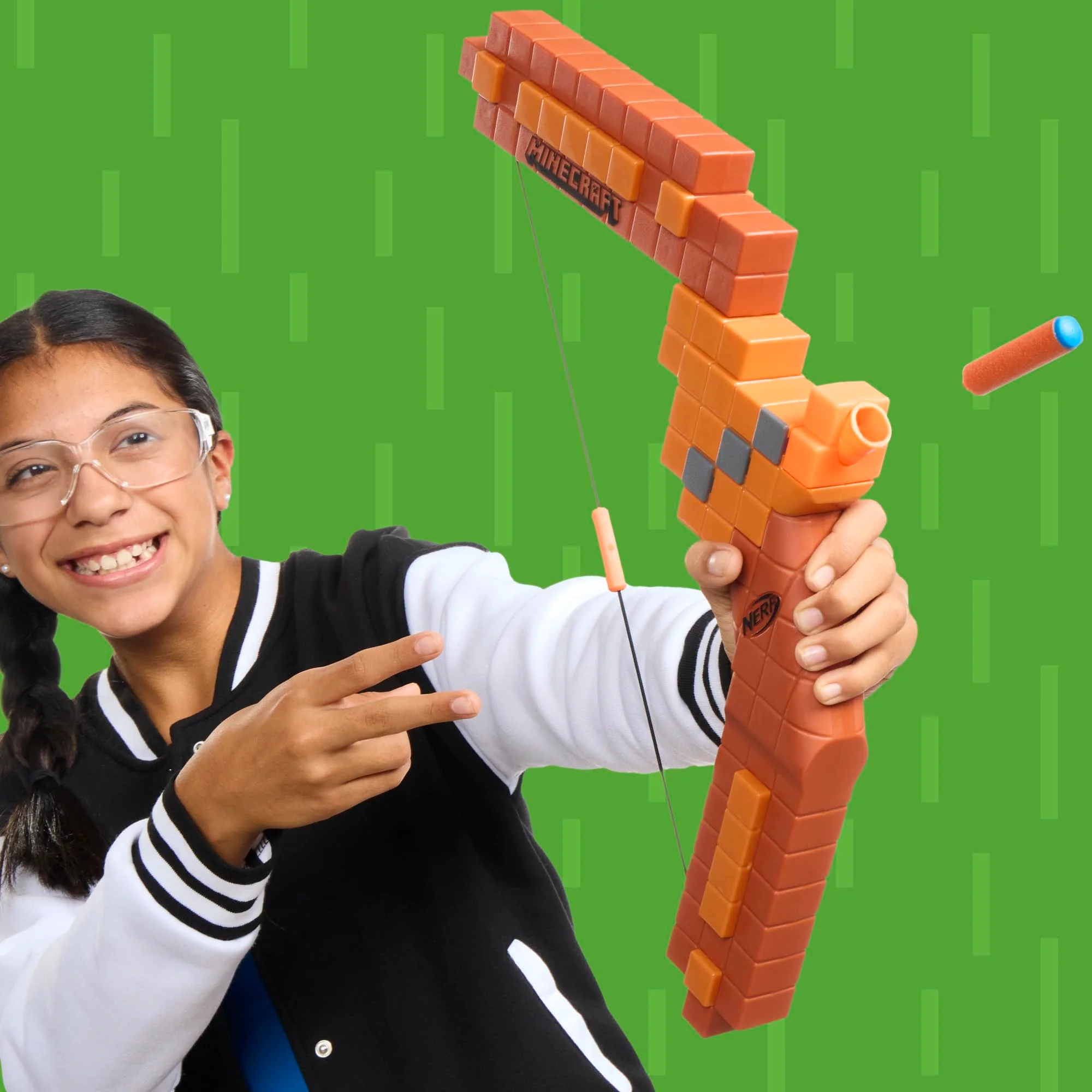 Nerf Minecraft Bow Dart Blaster, Pull-Back String Priming, 8 Nerf N1 Compatible Only with N1 Dart Blasters, Ages 8+ - Image 7