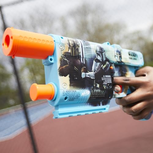 Nerf Star Wars The Mandalorian Dart Blaster, 12 Elite Darts, Internal Clip, Toy Foam Blasters for 8 Year Old Boys & Girls & Up - Image 12