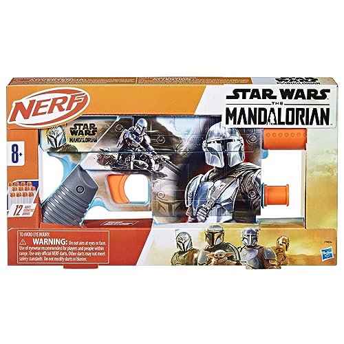 Nerf Star Wars The Mandalorian Dart Blaster, 12 Elite Darts, Internal Clip, Toy Foam Blasters for 8 Year Old Boys & Girls & Up - Image 15