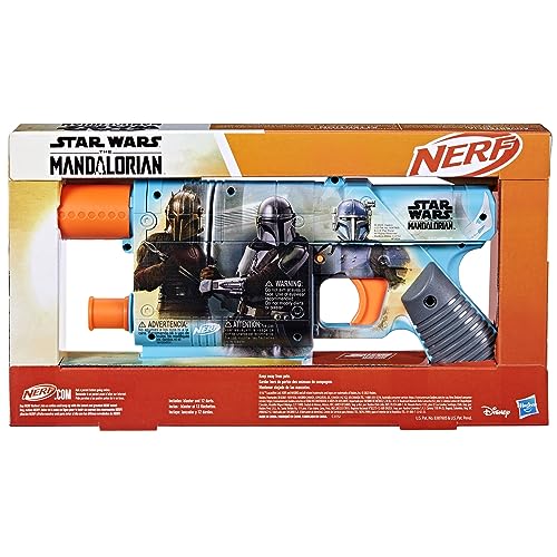 Nerf Star Wars The Mandalorian Dart Blaster, 12 Elite Darts, Internal Clip, Toy Foam Blasters for 8 Year Old Boys & Girls & Up - Image 2