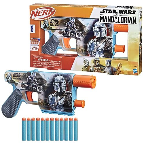 Nerf Star Wars The Mandalorian Dart Blaster, 12 Elite Darts, Internal Clip, Toy Foam Blasters for 8 Year Old Boys & Girls & Up - Image 3